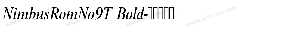 NimbusRomNo9T Bold字体转换
